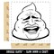 Poop Troll Face Funny Square Rubber Stamp for Stamping Crafting